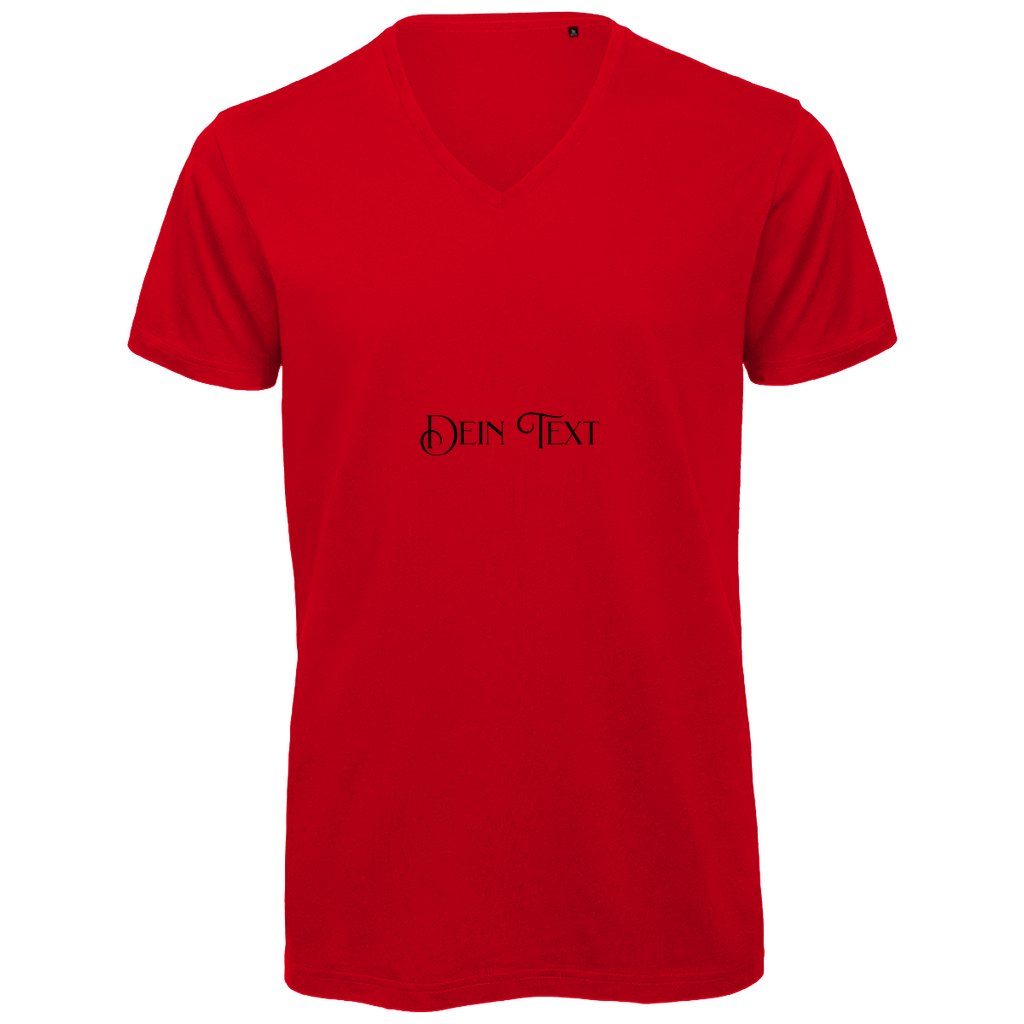 Herren Premium Bio V-Neck T-Shirt .