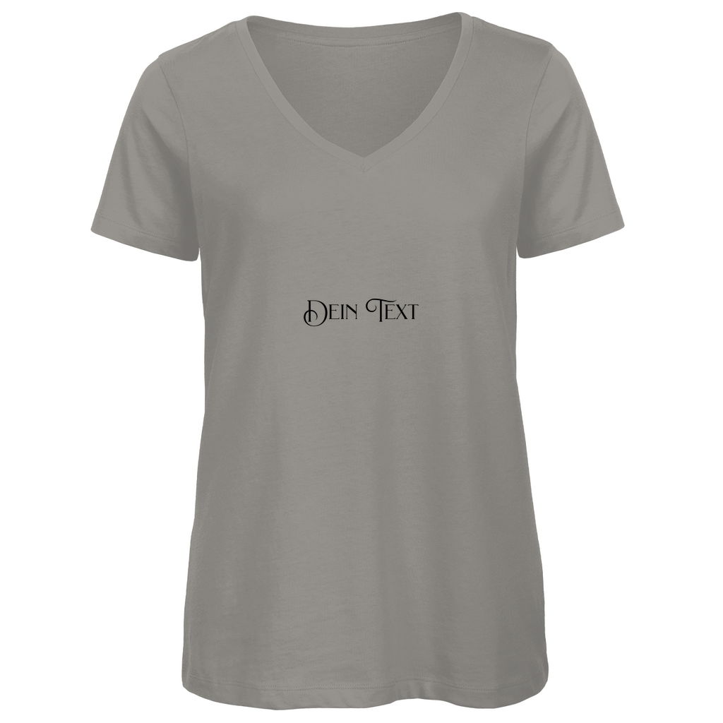 Damen Premium Bio V-Neck T-Shirt .