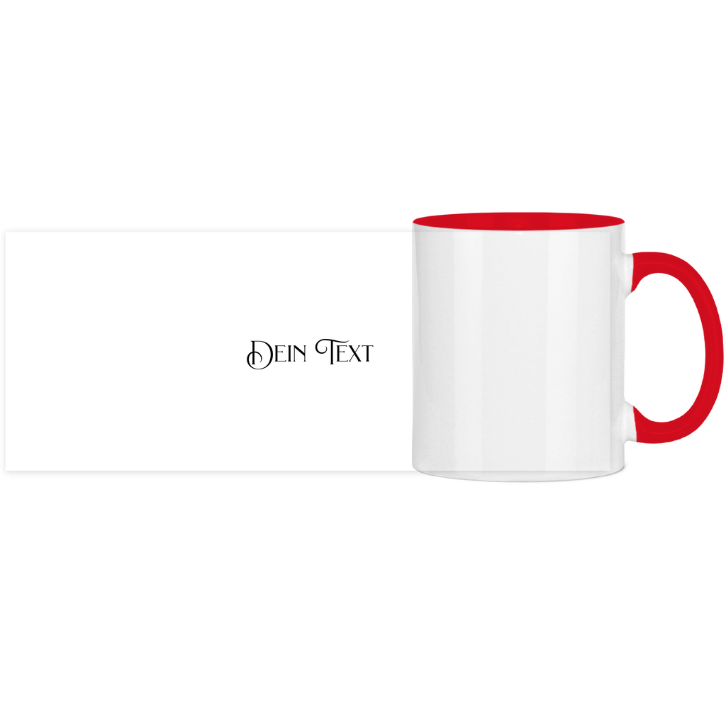 Panorama Tasse zweifarbig