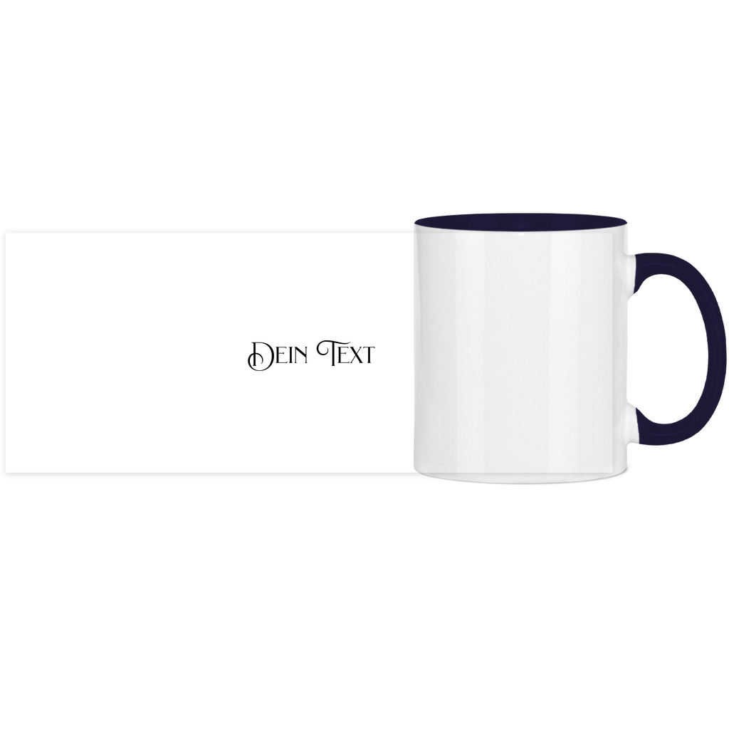 Panorama Tasse zweifarbig