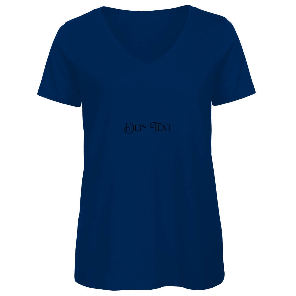 Damen Premium Bio V-Neck T-Shirt .