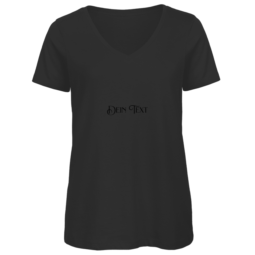 Damen Premium Bio V-Neck T-Shirt .